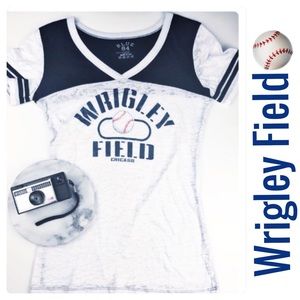 Blue 84 Wrigley Field T-shirt Baseball Slub Knit L